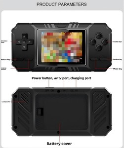 S8 Mini Xách Tay Retro 8-Bit Trò Chơi Giao Diện Điều Khiển 3.0 Inch HD Màn Hình LCD Cầm Tay Trò Chơi Wi-Fi 520 1 Quad Core Linux 1000MAh Pin - Product Image 2