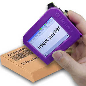 <strong>Manual</strong> Mini Printer Handheld Inkjet Printer Hand Held Portable Ink Jet Printer for Box Logo Batch <strong>Code</strong> <strong>Printing</strong> - Product Image 2