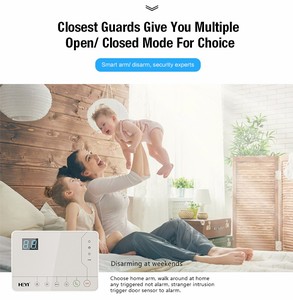 兼容独特的中央监控软件大项目TSmart GSM/4g家庭安全报警系统，带警报器 - Product Image 4