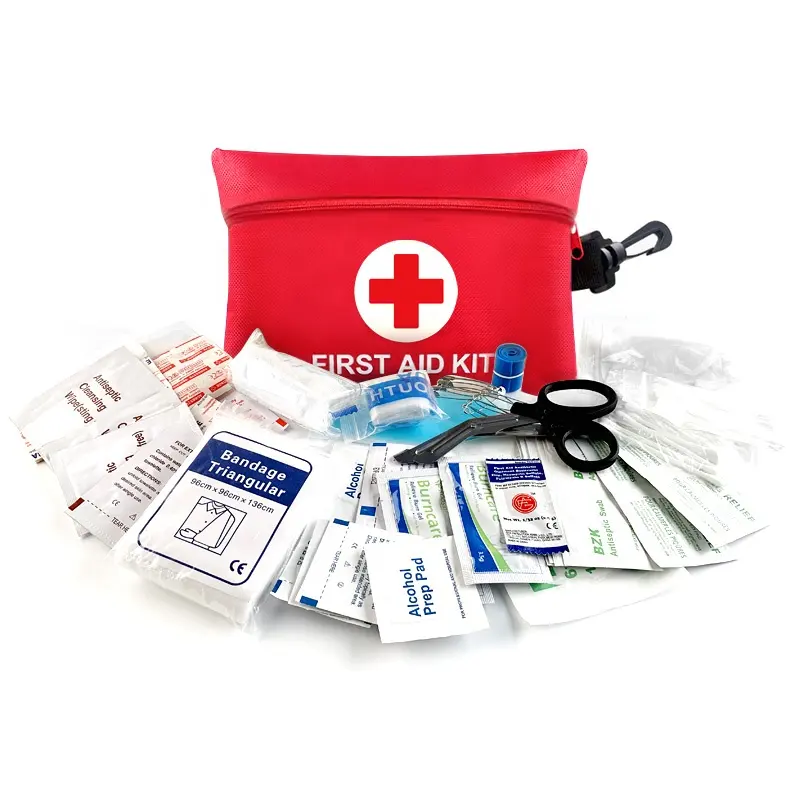 Attrezzature mediche personalizzate Mini CE ISO certificato Kit di pronto soccorso individuale proprio Logo piccoli Kit di borse di emergenza per la vendita sportiva Canada