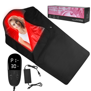 Tốt Nhất Bán Phổ Neoprene Vải 660nm 850nm 1444 <span class=keywords><strong>LED</strong></span> Hạt Ánh Sáng Màu Đỏ Mat Điều Trị Chăn Đầy Đủ Cơ Thể Cho Nhà Sử Dụng - Product Image 3