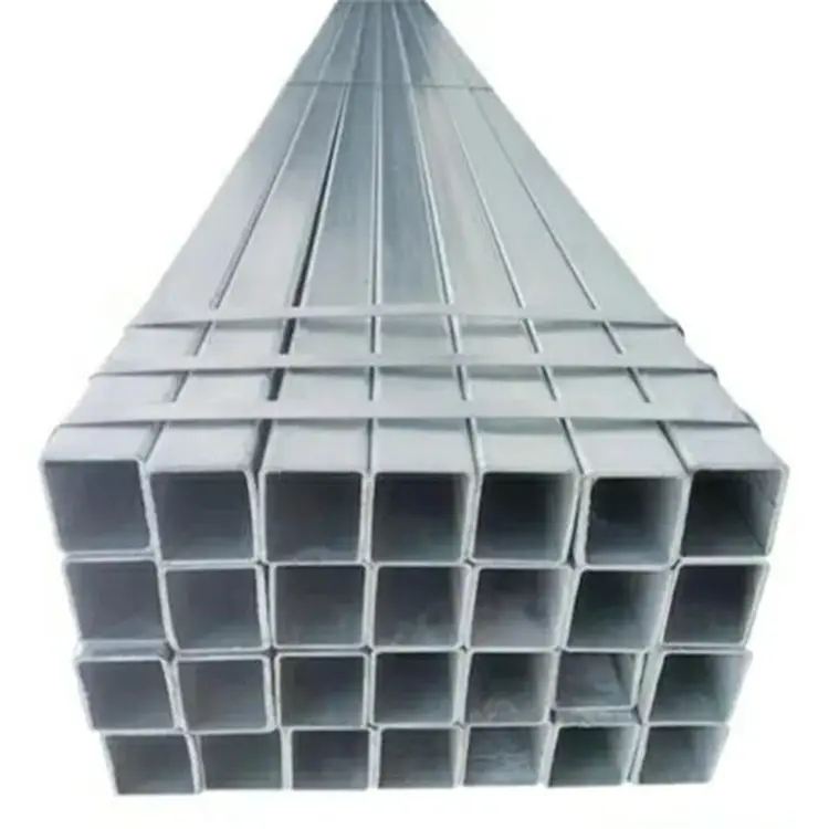 AXTD-tubos tubulares de revestimiento de zinc, tubo de acero galvanizado ligero, 50x100x5mm