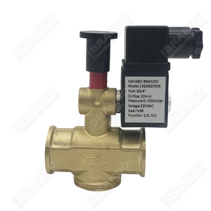 500 Mbar Manual Reset Normally Open Methane LPG Natural <strong>Gas</strong> <strong>Shut</strong> <strong>Off</strong> Brass Solenoid <strong>Valve</strong> 1/2'' 3/4'' 1'' 12V 24V 110V 220V - Product Image 1