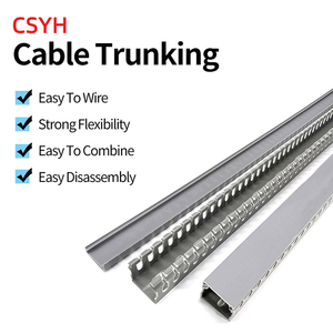 PVC <strong>Trunking</strong> Wiring Trough Open Plastic Flame Retardant <strong>Trunking</strong> Electrical Box Wiring Industrial <strong>Trunking</strong> - Product Image 2