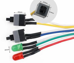 65CM Slim ATX PC <strong>Computer</strong> Motherboard Power Cable On/Off/Reset with LED Light PC Power Reset Switch Push Button Switch - Product Image 4