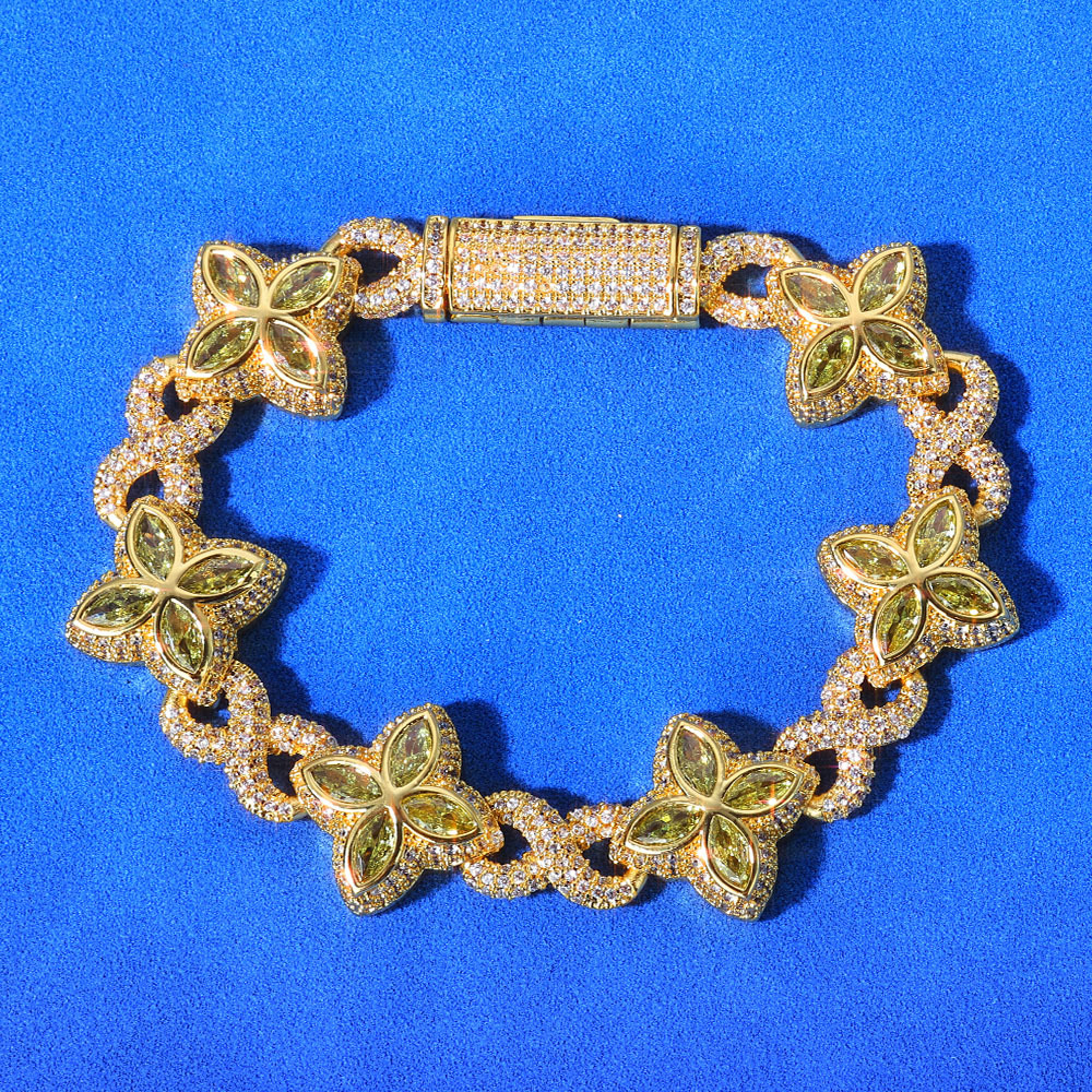 Diamant vert doré