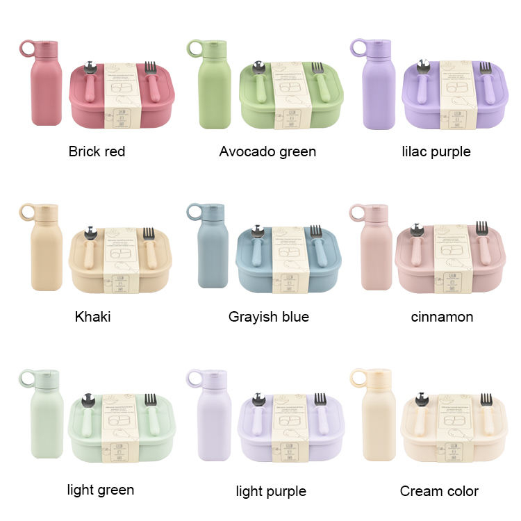 Silicone lunch box set
