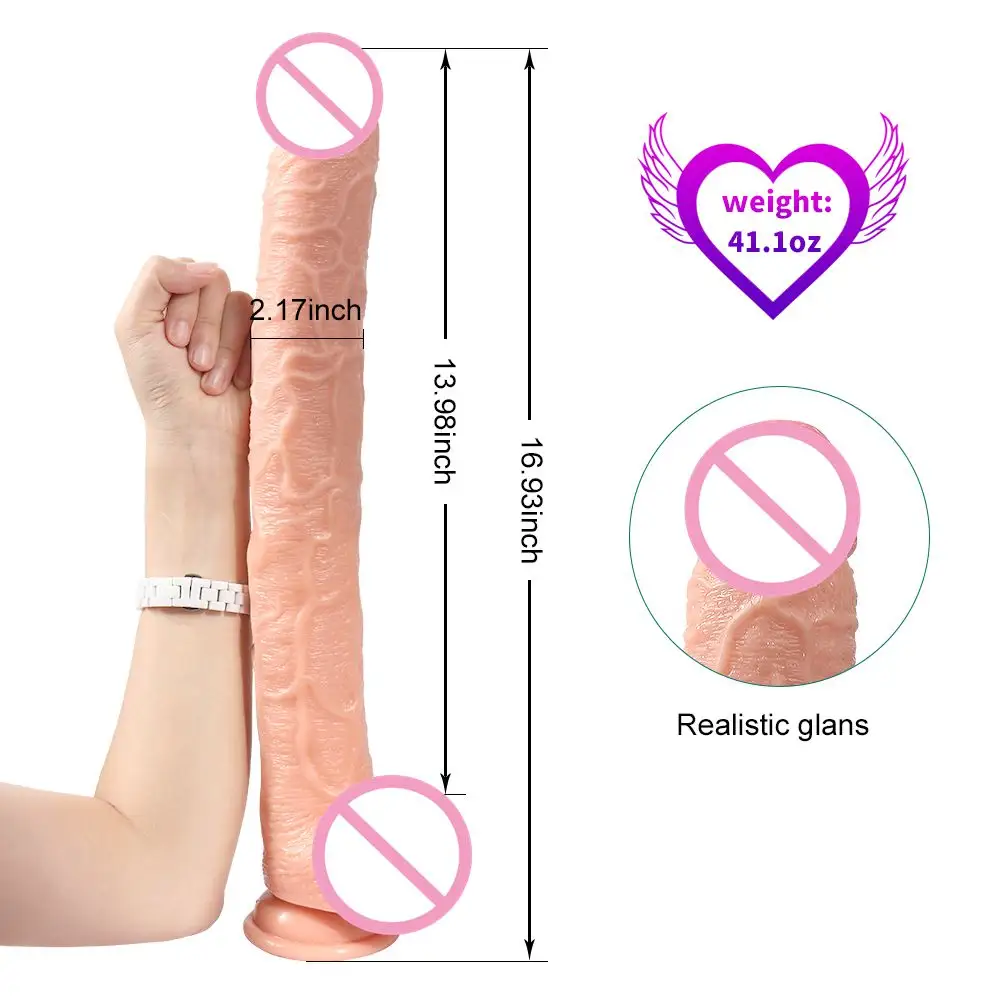 Super Long Extra Large Size Dildo Frauen Sexspielzeug 14 Zoll Einsatz Länge Anus Stimulieren Vaginal G-Punkt Orgasmus Porno Trost