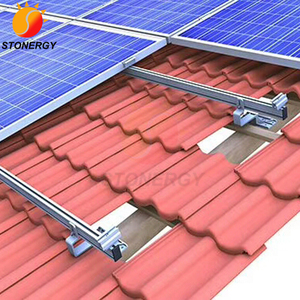 Riel de montaje de riel de estante de estructura de techo Solar de fácil instalación para soportar Panel solar Instalación de panel solar fotovoltaico de aluminio Solar - Product Image 6