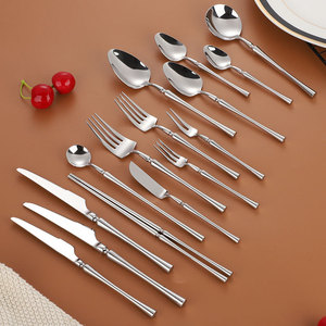 Bộ dao dĩa muỗng cao cấp dày dặn, sang trọng, chất liệu thép không gỉ 304, dùng cho đám cưới - Product Image 3