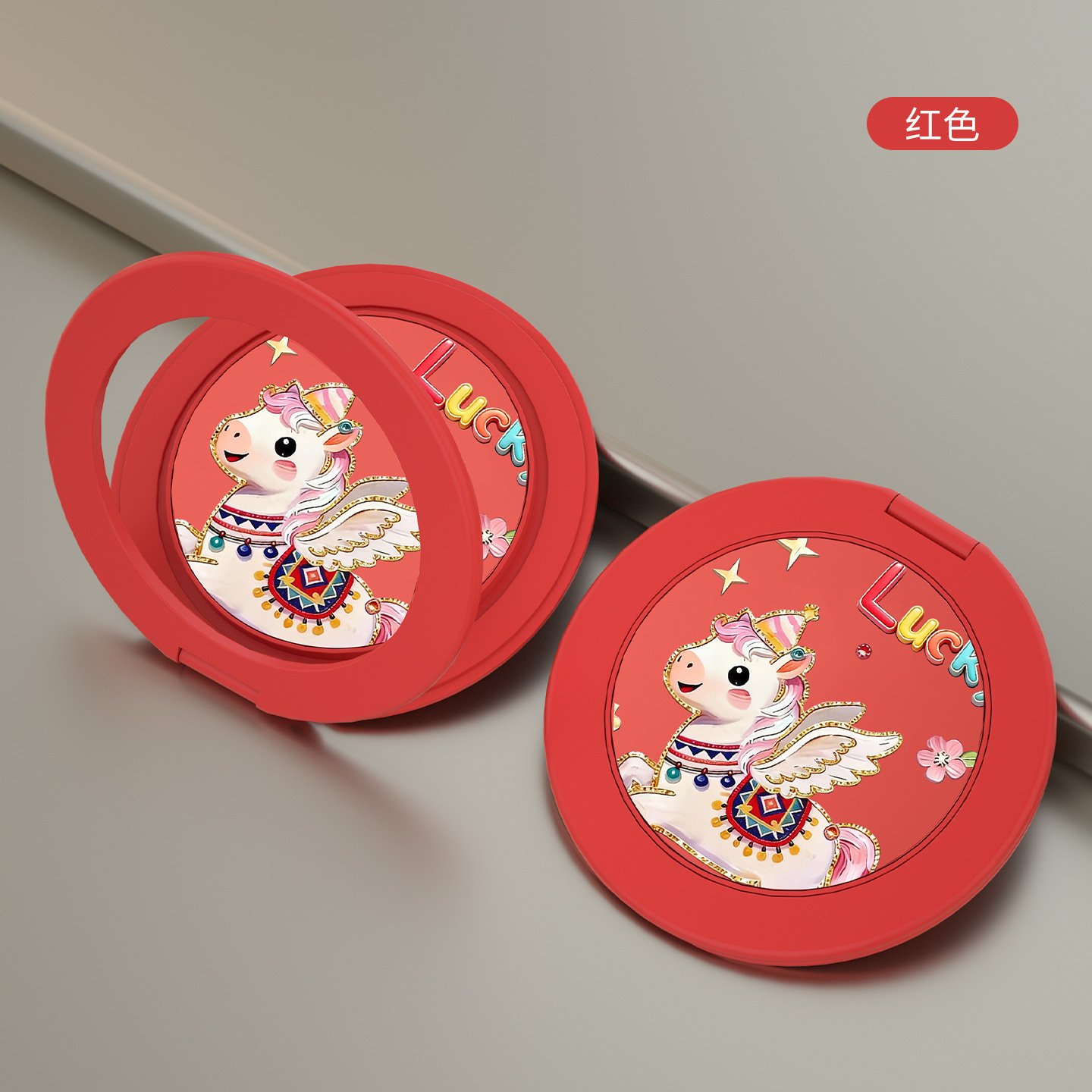 Tablette pliable TS14 - Licorne rouge