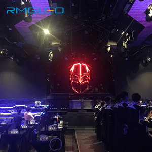 P4P5 Suministro directo de fábrica Máscara de pantalla LED Pantalla LED Instalación fija Forma de máscara Pantalla LED Pantalla electrónica en forma de pantalla - Product Image 5