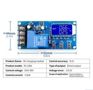 6-60v 30a batteria di stoccaggio di ricarica modulo di controllo scheda caricabatteria interruttore orario Display Lcd Xy-l30a - Product Image 2