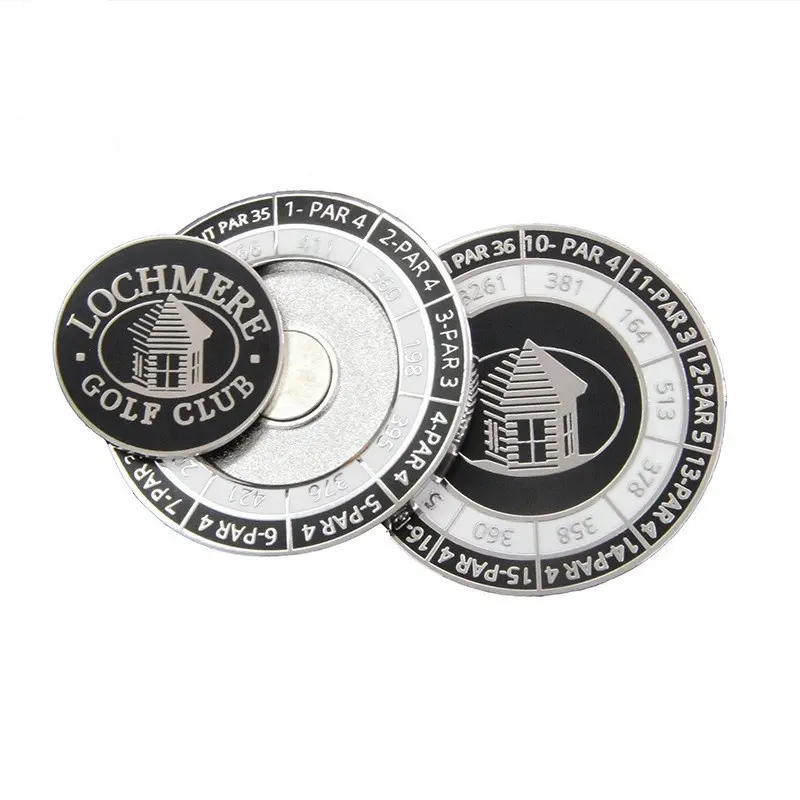 Kẹp Đánh Dấu Golf Chip Poker Tùy Chỉnh Nhà Máy Kẹp Đánh Dấu Bóng Golf Từ Tính Thiết Kế Đồng Xu 3d KẸP MŨ Xu Tùy Chỉnh Cho Câu Lạc Bộ Golf