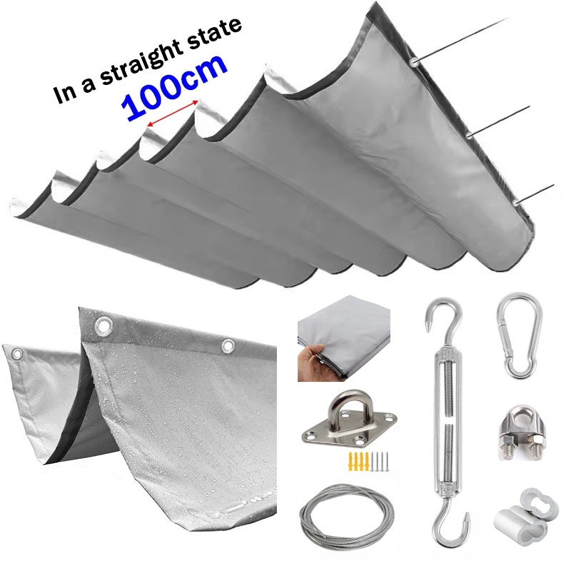 Polyester Gris 100cm Vague