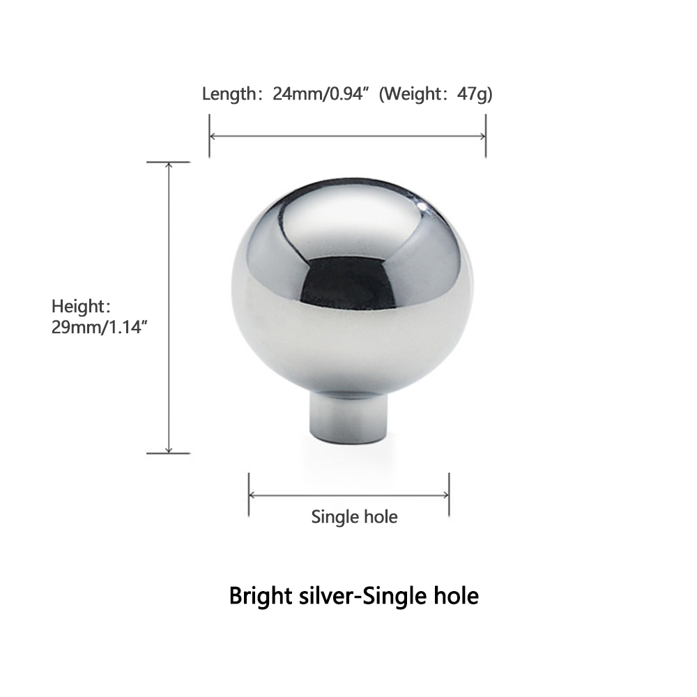 5009 Polished Chrome-Knob 24mm/0.94"