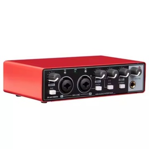 Interfaz de audio USB profesional MD22 con resolución de 24 bits/192kHz, potencia de 48V, diseño portátil para guitarra y equipo de audio - Product Image 3
