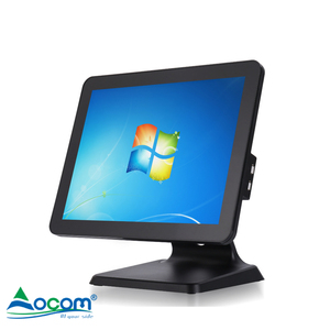 POS-1519 OCOM, недорогие 15-дюймовые кассовые кассы с двойным сенсорным экраном, розничная продажа Windows All In One Pos-систем для продажи - Product Image 1