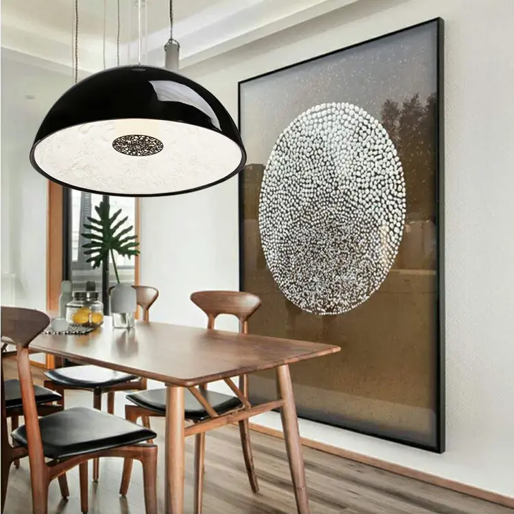 Antieke Islamitische Populaire Ontwerp Decoratieve Ceilling Lichten Natuurlijke Hanger Lamp Black Metal Lampenkap Verlichting