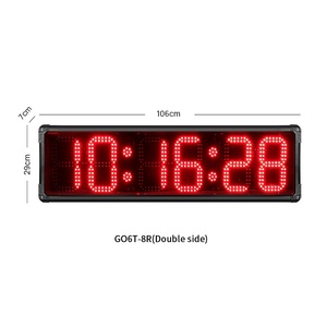 YIZHI 8 pollici doppio Display laterale LED cronometro gara per eventi in esecuzione maratona Timer impermeabile conto alla rovescia/conteggio fino cronometro - Product Image 1