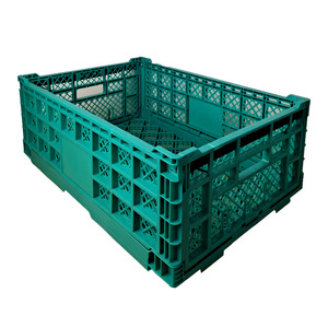 High Quality PP Mesh <strong>Stackable</strong> <strong>Crates</strong> <strong>Plastic</strong> Foldable Vegetable <strong>and</strong> Fruit Storage <strong>Crate</strong> for Supermarket Storage - Product Image 1