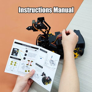 Roboterarm-Kit für die Arduino-Programmierung Roboterarm-Kit mit zweistöckigem Auto-Chassis mit vollständig elektronischen Modulen Education Kits