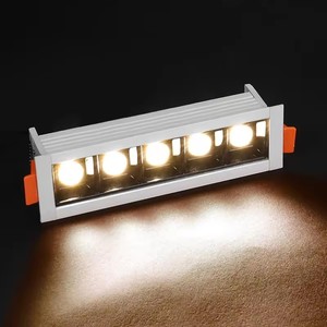 Optimum aydınlatma için 5-Head 10W & 20W LED gömme lineer Downlight ticari ofis tavan spot - Product Image 1