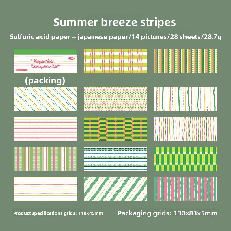 C Summer Breeze Stripes-blanco