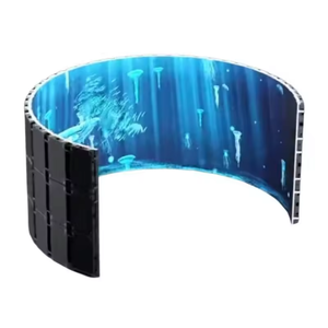 Ультратонкий и легкий RGB Полноцветный SMD внутренний мягкий светодиодный модуль изогнутый гибкий светодиодный экран модуль