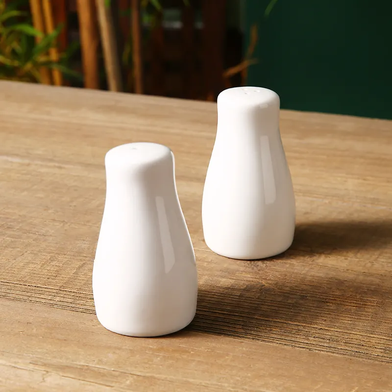 WEIYE Design Ceramics Steel Square Salt and Pepper Shaker Set strumenti per erbe e spezie accessori da cucina gadget da cucina High White