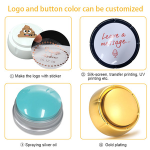 Logotipo personalizado programable voz parlante zumbador grabar mensaje botón sonido grabable botones para perro - Product Image 5