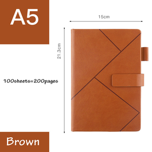 Bloc de notas de negocios simple A5, libro de registro de reunión de la empresa, bloqueo de oficina de trabajo, diario, bolígrafo con logotipo impreso - Product Image 6