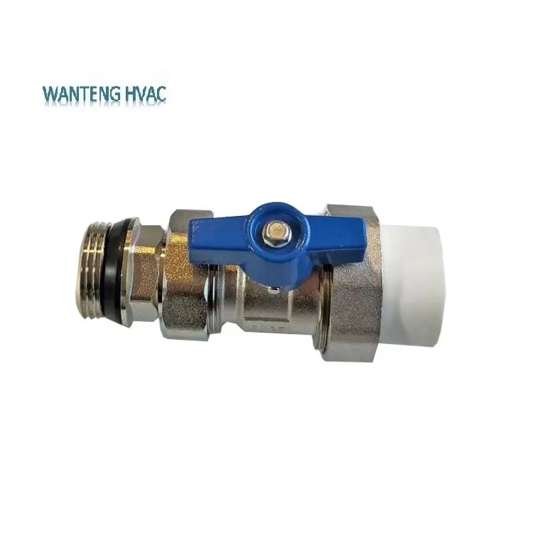 Factory Price Fast Delivery Hot Selling PPR Straight Brass Valve DN25 For Underfloor Heating Manifolds