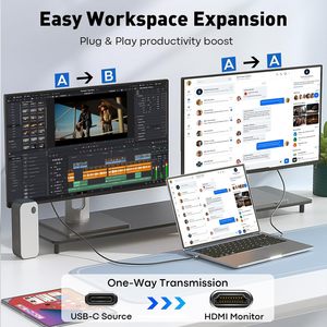 <span class=keywords><strong>HDMI</strong></span> 4K độ nét cao <span class=keywords><strong>c</strong></span>áp USB <span class=keywords><strong>c</strong></span>-to-<span class=keywords><strong>hdmi</strong></span> <span class=keywords><strong>c</strong></span>áp 4K 30Hz 1080P/120Hz 2K/60Hz Tương thích iPhone iPad máy tính xách tay máy tính không khí - Product Image 3