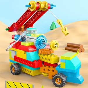 117 Stück STEM Logic Engineering Fahrzeug bausteine Spielzeug DIY montieren karten basierte Programmier getriebe Blöcke Projekt Baukasten
