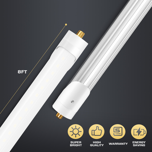 หลอดไฟ LED 8ฟุต40W 6000K T8พินเดี่ยว FA8หลอด LED 8FT บัลลาสต์บายพาสสำหรับ T10 T8 F96T12หลอดฟลูออเรสเซนต์ - Product Image 3