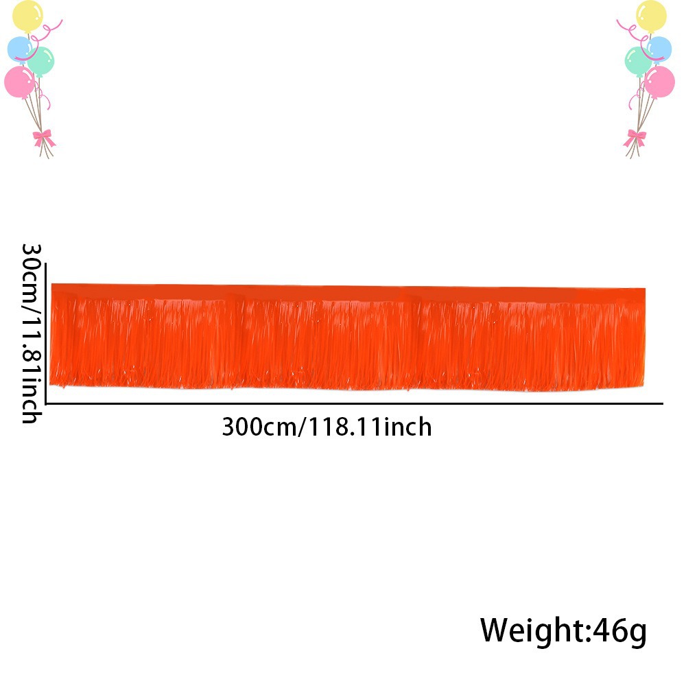 Bannière orange fluo 30*300cm