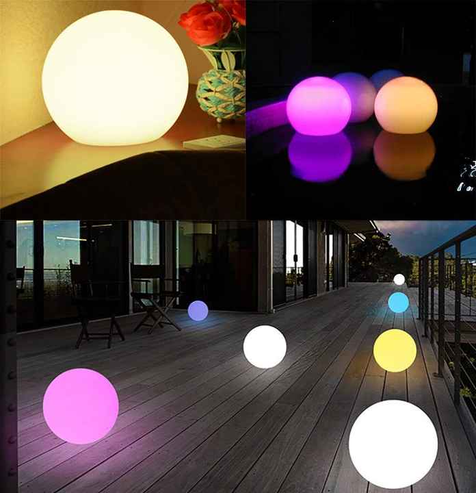 Bahçe güneş ışığı topu/led kızdırma yüzme havuzu topu/led kızdırma topu yüzen ışık ile renk değişimi