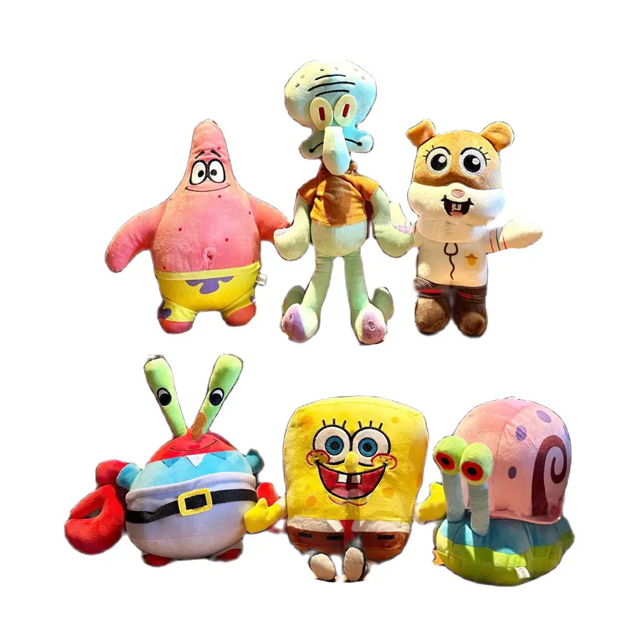 Großhandel 12 teile/los große Größe 8 Zoll Anime Patrick Star Plüschtiere Eugene Kuscheltier puppen für Kinder Geschenke