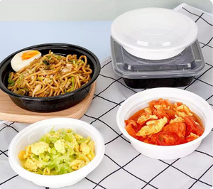 Disposable Microwave Safe <strong>Rectangular</strong> Take Away Food <strong>Container</strong> <strong>Lids</strong> Transparent Black 500ml--2000ml Capacity Injection Storage - Product Image 5