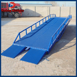 Plataforma de descarga certificada CE Máquina niveladora de muelle tipo escalera Plataforma de carga y descarga de contenedores