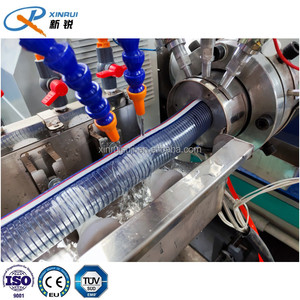 Yumuşak PVC çelik güçlendirilmiş hortum ekstrüzyon makinesi PVC tel emme hortumu makine fabrikası - Product Image 5