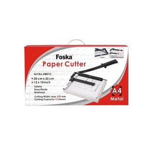 Foska A4 Guillotine Paper <strong>Cutter</strong> Heavy <strong>Duty</strong> Professional Manual Paper Trimmer Paper <strong>Cutter</strong> with 1/2&quot; Gridlines - Product Image 6