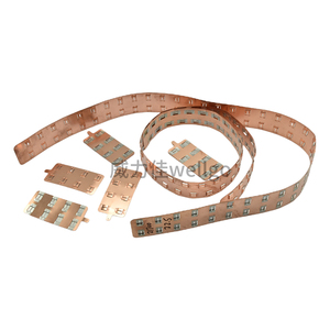 WELLGO Fast Delivery <strong>Small</strong> MOQ 32650 33140 40135 Battery Connector 0.5mm Copper Positive and Negative Copper <strong>Busbar</strong>