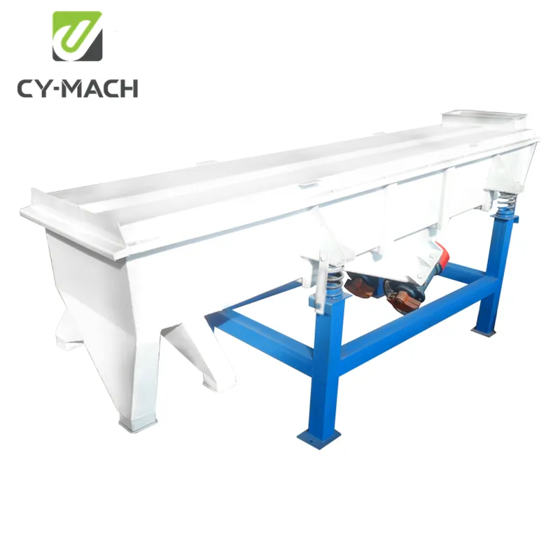 CY-MACH Bergbau Eisen Kupfer Schlacke Flugasche trockenes Erz Pulver linear vibrierende Sieb maschine