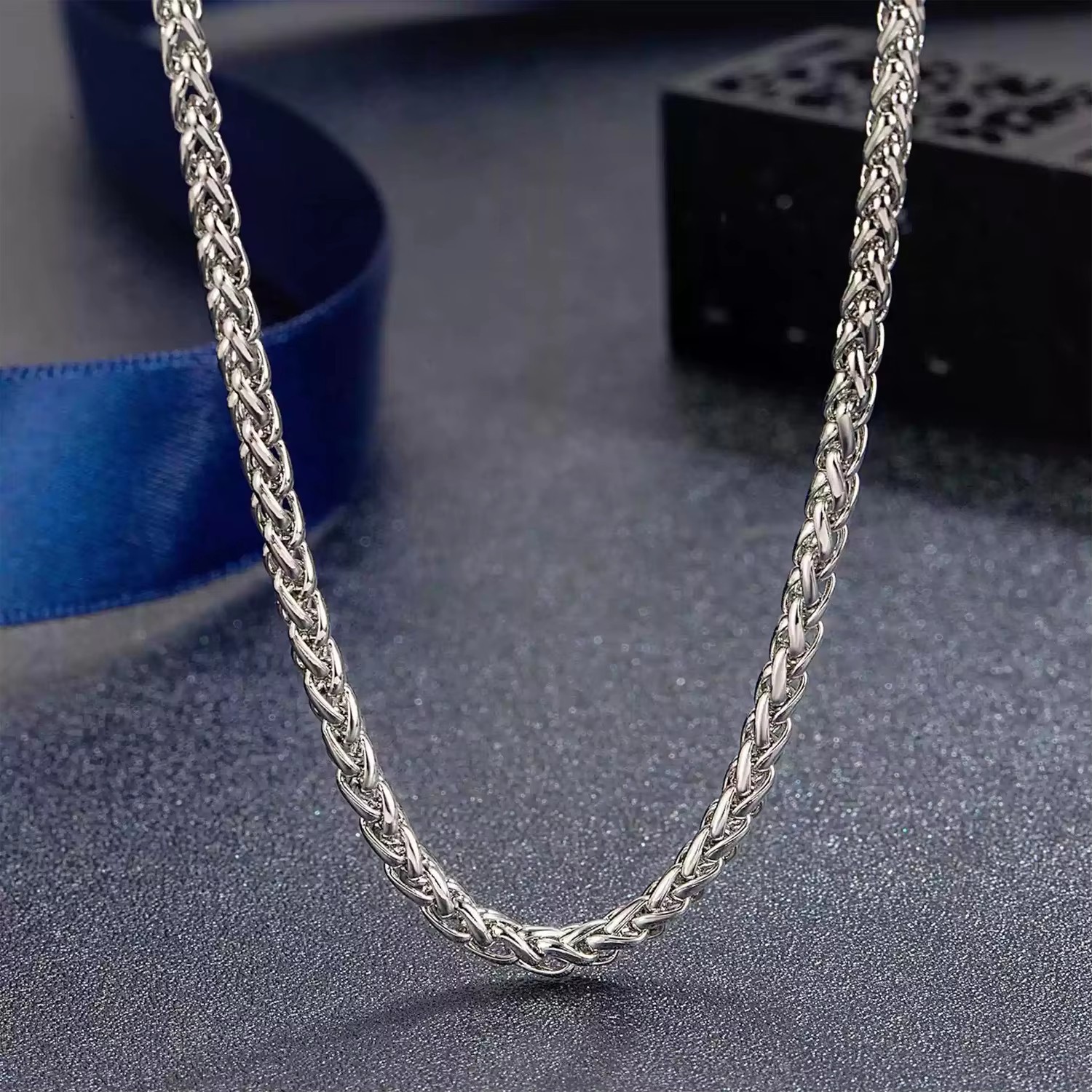 Silver-2MM-Wheat Chain