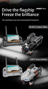AE60 Ultra profesyonel Drone 8K UHD çift kamera 3 eksen Gimbal OAS GPS FPV Quadcopter ile 7.2 inç uzaktan ekran - Product Image 5