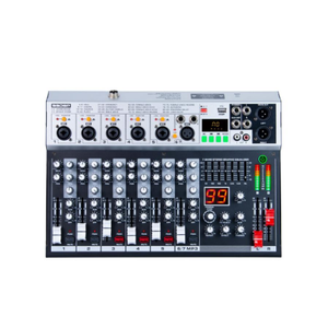 Profesyonel 99dsp etkisi 5/7 kanal ses mikseri dijital yankı Mp3 kayıt ses karıştırma konsolu ses mikseri - Product Image 1