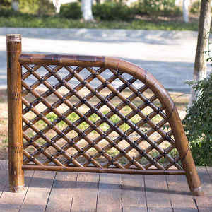 รั้วไม้ไผ่ปรับได้ตามต้องการรั้วตาข่ายคาร์บอนแบบโค้งสำหรับตกแต่งสวนสวน - Product Image 1