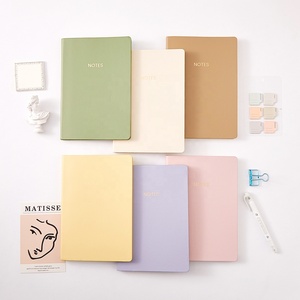 Factory Custom Logo Druck Morandi Leder Eco <span class=keywords><strong>Notebook</strong></span> A5 <span class=keywords><strong>A6</strong></span> Kleine süße Mädchen Tagebuch Lay Flat Portable Stationary Journal